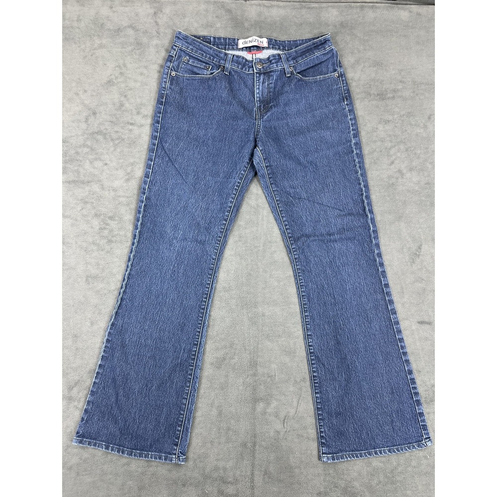 Denizen Levis Jeans Boys 12M Blue Boot Cut Denim‎ Frosty the Snowman Holiday